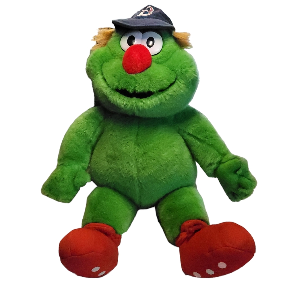 Retired Wally the Green Monster Boston Red Sox build a bear 13"